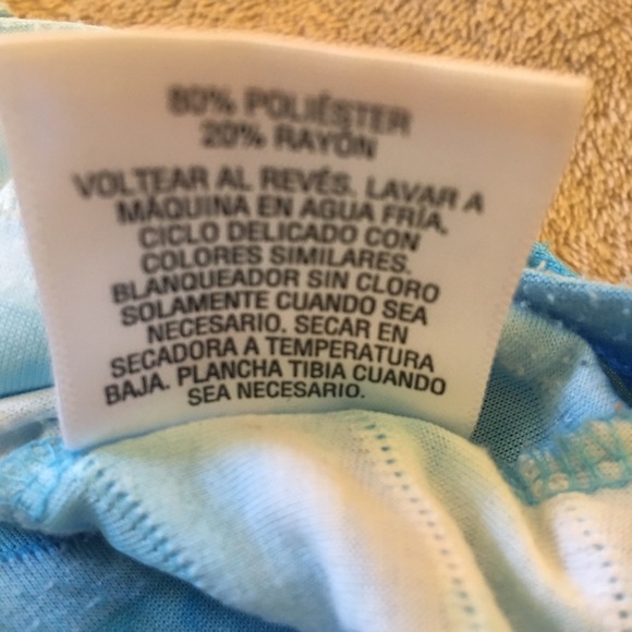 JM Collection blue ruffled t-shirt Size L - Picture 6 of 9